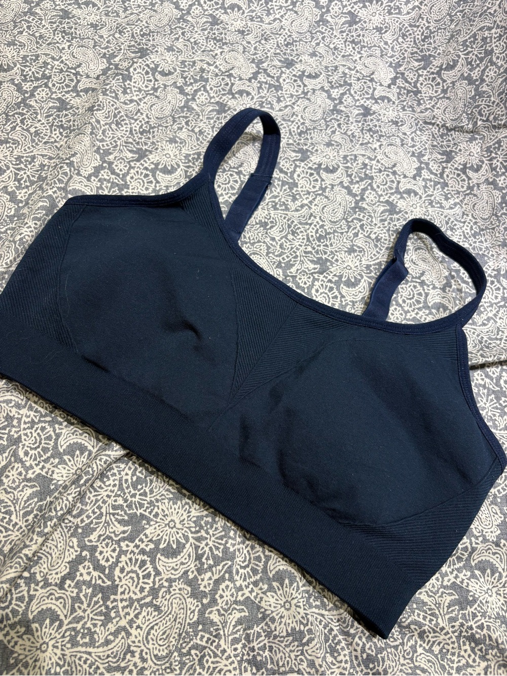 Soma sport seamless navy bra large